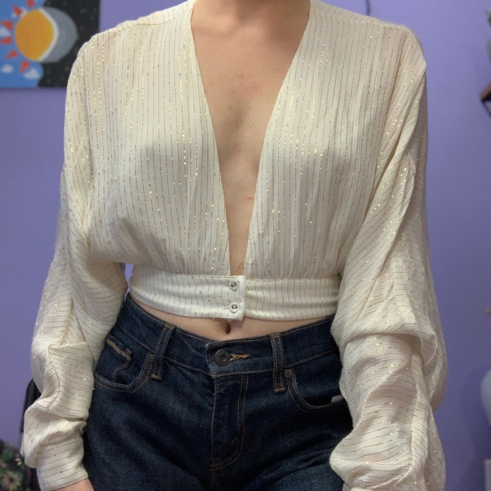Deep V Long Sleeve